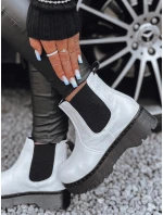 Dámske čižmy s vysokou podrážkou STEPBACK white FashionStreet ZY0495