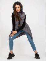 Dámska vesta RV KZ 008.00P tmavo šedá