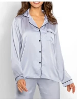 Pyžamo Classic Look Silver - Momenti Per Me