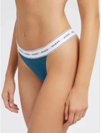 Dámske tangá O2BE04KBBU1 TPCR petrolejové - Guess Dámske tangá O2BE04KBBU1 TPCR petrolejové - Guess