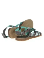 Dámske sandále Lola Lady W WL141650-30 -Tmavo hnedé s tyrkysovou - Wrangler