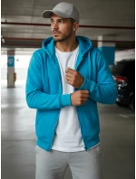 Pánska svetlomodrá mikina FashionStreet BX4689 Pánska svetlomodrá mikina FashionStreet BX4689