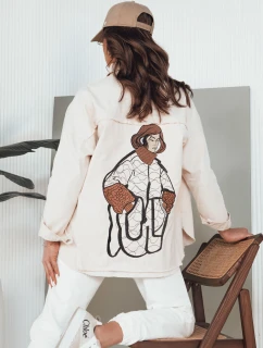 Dámska džínsová bunda DAMIRAKS light beige FashionStreet TY4321