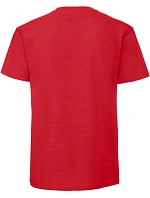 Fruit of the Loom Iconic 195 T Pánske tričko z hrubého materiálu 16.1422 červené