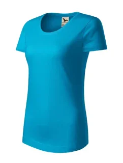 Pôvod (GOTS) tričko tyrkysové