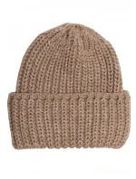 M895 Rebrovaná čiapka - béžová