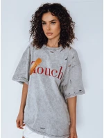 Dámske tričko TOUCH svetlo šedé FashionStreet RY2629
