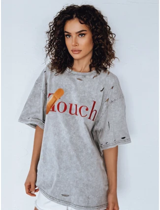 Dámske tričko TOUCH svetlo šedé FashionStreet RY2629