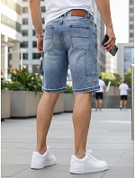 Pánske džínsové šortky modré SX2582