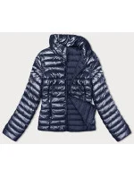 Dámska prešívaná bunda so stojačikom tmavomodrá (16M9110-215) Dámska prešívaná bunda so stojačikom tmavomodrá (16M9110-215)