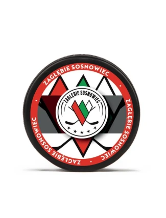 Hokejový puk Zagłębie Sosnowiec medailón SREBKRMEDALION