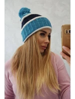 Dámska čiapka Kinga K297 tyrkysová+zelená Dámska čiapka Kinga K297 tyrkysová+zelená