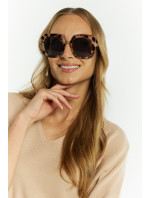 Módne slnečné okuliare Monnari Accessories s viacnásobným hnedým vzorom