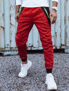 Pánske červené tepláky FashionStreet UX4442