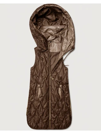 Dámska ľahká vesta so zlatým zipsom Goodlookin chocolate (B8586/B8587-14) Dámska ľahká vesta so zlatým zipsom Goodlookin chocolate (B8586/B8587-14)