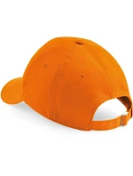 Beechfield B 20 6-panelová sendvičová čiapka „Athleisure“ 53.0020 oranžová/biela