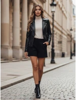 Dámske jesenné čierne čižmy FashionStreet ZY1018
