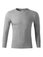 Tričko Progress LS unisex tmavo šedé