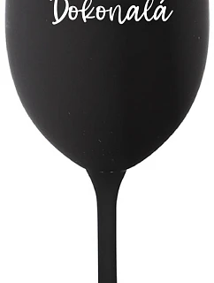 PANIC PERFECT - čierny pohár na víno 350 ml