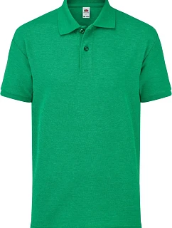 Fruit of the Loom Kids 65/35 Polo Detské piqué polo 16.3417 retro heather green