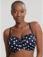 Dámske plavky Anya Riva Spot Bandeau Navy/Vanilla Top SW1453 - Panache