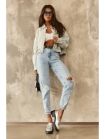 Damskie Skórzane Półbuty Na Masywnym Obcasie Srebrne Lemmitty