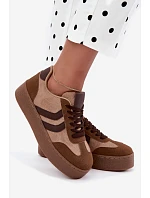 Dámske tenisky na platforme s remienkami Camel Kaya Dámske tenisky na platforme s remienkami Camel Kaya