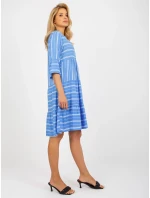 Dámske šaty D73771M30214F modré - FPrice Dámske šaty D73771M30214F modré - FPrice
