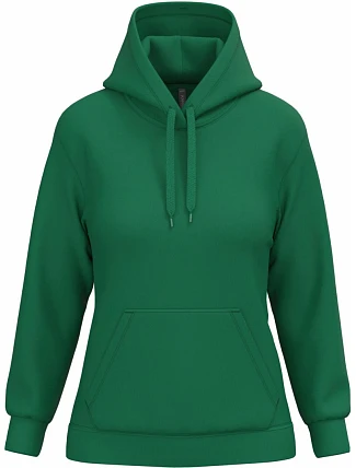 Kariban K 473 Dámska mikina s kapucňou 20.K473 kelly green