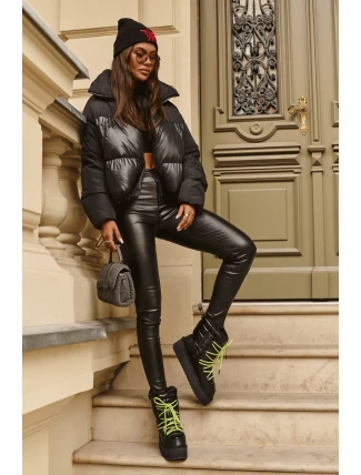 Śniegowce Damskie Na Grubej Podeszwie Wegańskie D.Franklin DFSH371007 Czarne