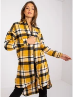 Dámska košeľa-EM-KS-003/07.35X-čierna a žltá