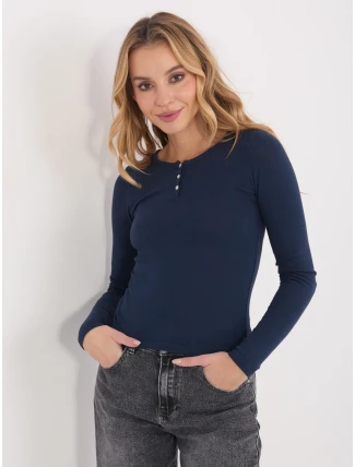 Blúzka WT BZ A1146.95 tmavomodrá