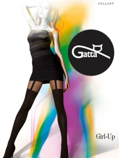 GIRL-UP - vzorované pančuchové nohavice - GATTA