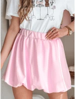Dámska mini sukňa PUFFELLA ružová FashionStreet CY0504