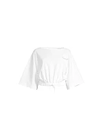 Dámske tričko CASALL Heavy Cotton Crop Tee, biela farba Dámske tričko CASALL Heavy Cotton Crop Tee, biela farba