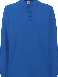 Fruit of the Loom Premium Polo LSL Piqué – polokošeľa s dlhým rukávom 16.3310, kráľovská modrá