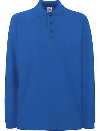 Fruit of the Loom Premium Polo LSL Piqué – polokošeľa s dlhým rukávom 16.3310, kráľovská modrá Fruit of the Loom Premium Polo LSL Piqué – polokošeľa s dlhým rukávom 16.3310, kráľovská modrá