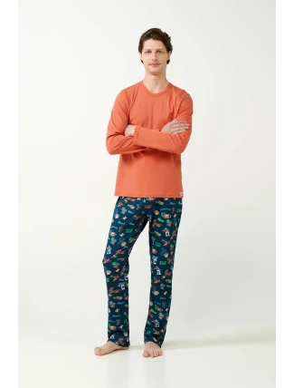 Vamp - Pánske pyžamo s potlačou 21611 - Vamp