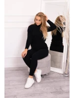 Dvojdielny sveter z alpaky čierny