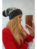 Milano fleecová čiapka K203 svetlo šedá + grafitová