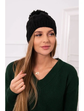 Fleecová čiapka Stefania K278 čierna