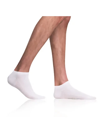 Krátke pánske bambusové ponožky BAMBUS AIR IN-SHOE SOCKS - Bellinda - biela