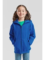 Fruit of the Loom Classic Kids Sweat Jacket Detská mikina s kapucňou 16.2045 azúrovomodrá