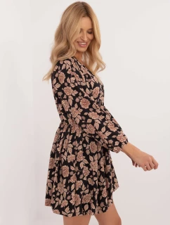 Šaty DHJ SK 19861 7.94 čierno-béžové