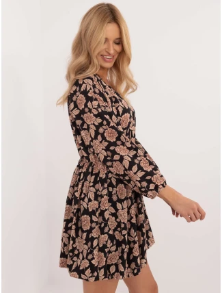Šaty DHJ SK 19861 7.94 čierno-béžové Šaty DHJ SK 19861 7.94 čierno-béžové