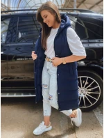 Dámska prešívaná vesta ELLA navy blue FashionStreet TY3034