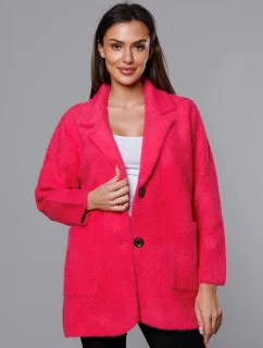 Krátky hod z alpakovej vlny vo fuchsiovej farbe (7108-1)