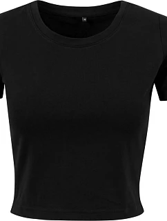 Build your Brand BY 042 Ťažký dámsky crop top 56.0042 čierny