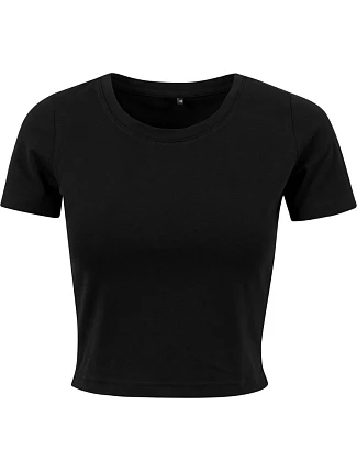 Build your Brand BY 042 Ťažký dámsky crop top 56.0042 čierny Build your Brand BY 042 Ťažký dámsky crop top 56.0042 čierny