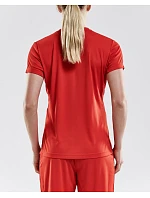 Craft Teamwear Squad Go Jersey Solid W Dámske športové tričko s výstrihom do V 82.5566 team green